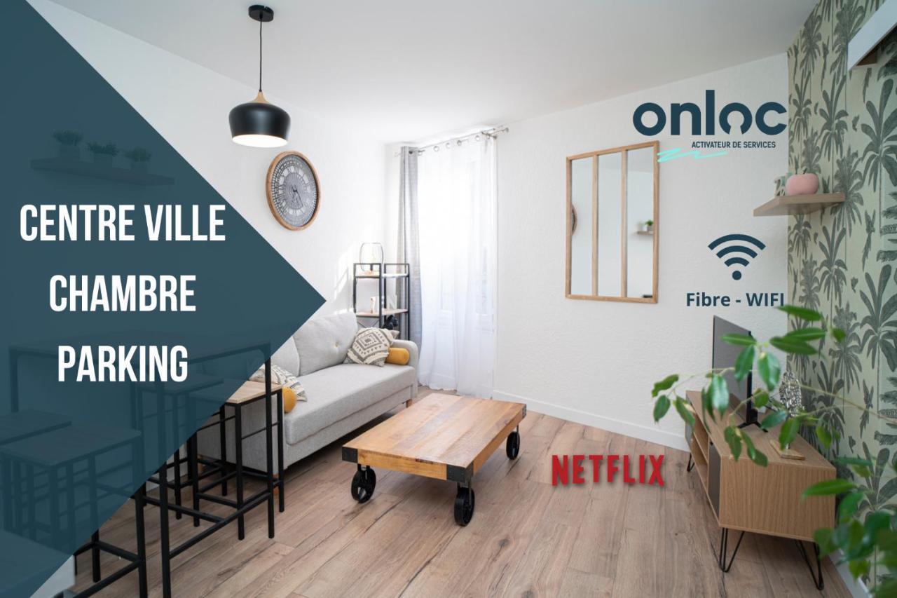 Onloc - Appart Reveil Proche Halles Avec Parking Pau Exterior foto